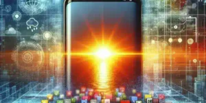 "Illustration of Tuta Mail's logo alongside an iPhone showcasing the new default app settings, highlighting the impact of the lawsuit on iOS app defaults and user choices."