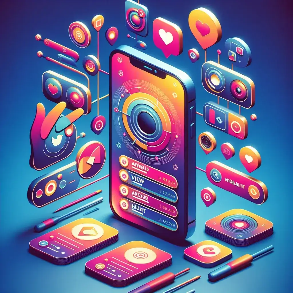 "Group of diverse friends engaging with Instagram Stories on their smartphones, illustrating the increasing popularity and user engagement of Instagram Story viewers."