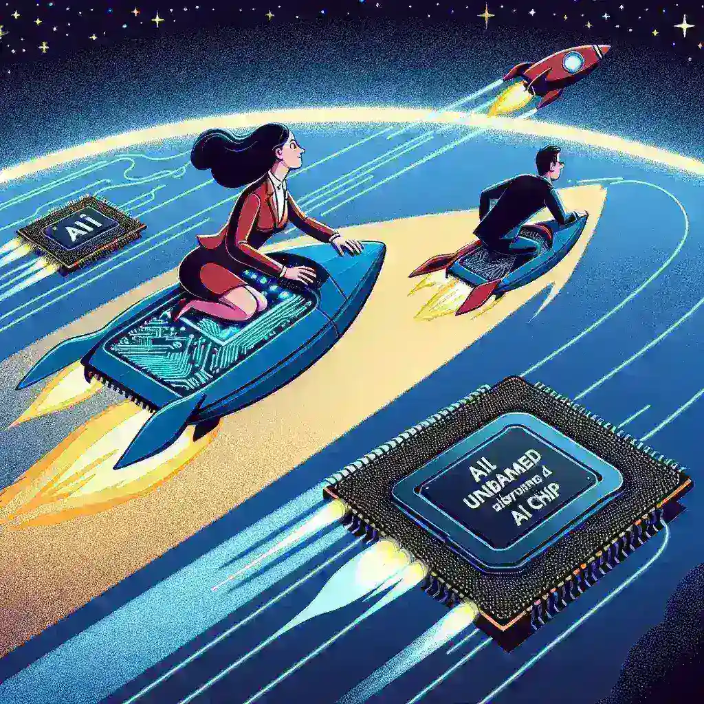 "Lisa Su, CEO of AMD, discusses the company's strategy to compete with Nvidia in the AI chip market during a press conference."