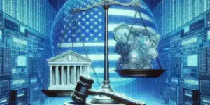 "Infographic illustrating FTC enforcement challenges and compliance strategies for U.S. platforms under the TAKE IT DOWN Act, highlighting key regulations and industry responses."