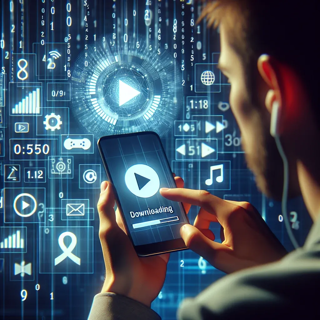 "Person using a TikTok video downloader app on a smartphone to save TikTok videos for offline viewing - The Complete Guide to TikTok Video Downloaders"