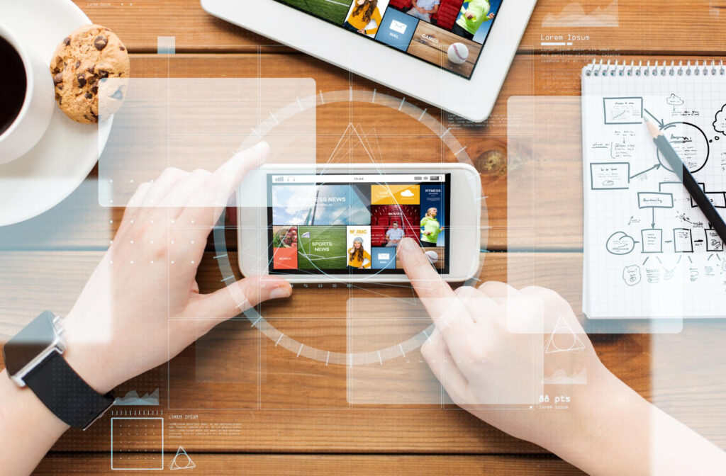 Editing photos on a smartphone